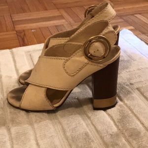 Chloe cross strap leather metal accent sandals (7)